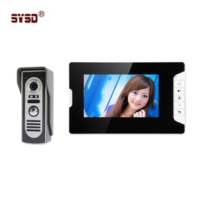 Yüksek çözünürlüklü kablolu görüntülü kapı telefonu 7 inç TFT ekran su geçirmez kolay kurulum güvenlik erişim kontrol sistemi Villa için - Product Image 5