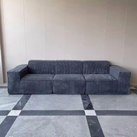 Großhandel 118-Zoll Modulares Würfel-Stoffsofa-Set, Modernes Minimalistisches Apartment-Wohnzimmermöbel, Komprimiert im Karton
