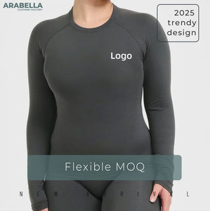 Arabella 2025 Custom Logo Merino Wool Activewear Clothing Long Sleeve <strong>Base</strong> <strong>Layer</strong> Tops Sport Shirt Plus Size Lightweight T-Shirts - Product Image 2