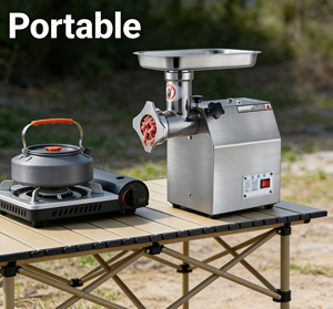 Máquina Picadora <span class=keywords><strong>de</strong></span> <span class=keywords><strong>Carne</strong></span> Industrial <span class=keywords><strong>de</strong></span> Alta Eficiencia al por Mayor, Cuerpo <span class=keywords><strong>de</strong></span> Acero Inoxidable para Uso en Supermercados, Charcuterías y Fábricas <span class=keywords><strong>de</strong></span> Alimentos - Product Image 3