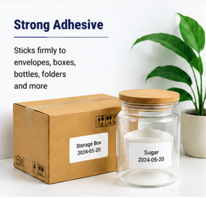 BPA-Free Matte Adhesive Labels Compatible with <b>Laser</b> & Inkjet <b>Printers</b> for Shipping - Product Image 3