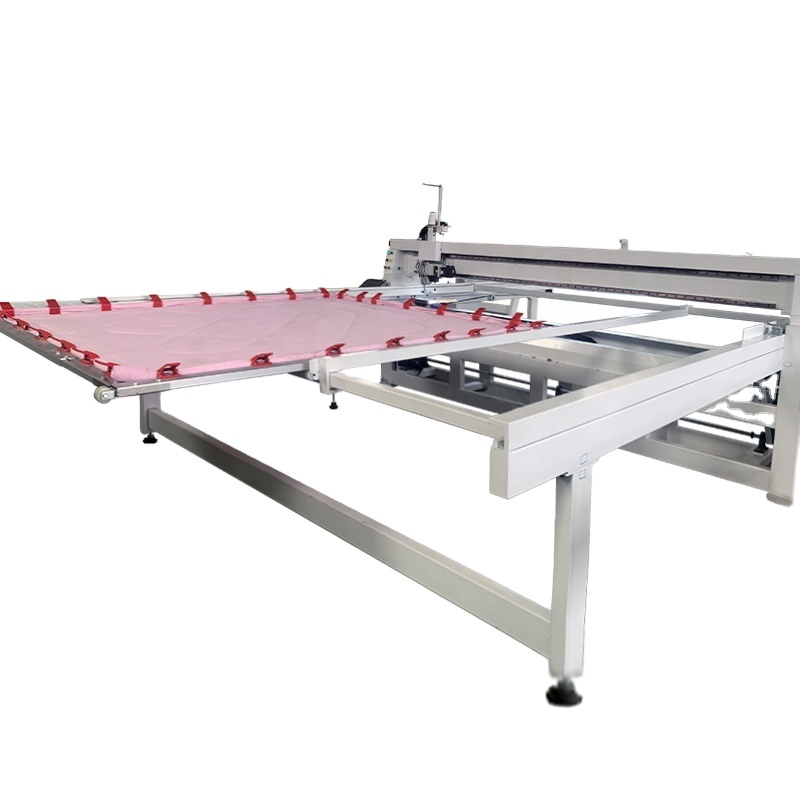 Industrial working table straight quilting machine for quilt compression warppings can be customized