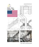 Balustrades extérieures en verre double feuilleté de conception industrielle CBMmart avec poteaux de main courante en acier et garantie de 5 ans pour balcon