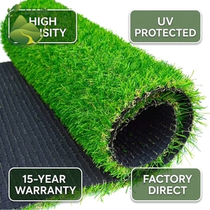 Gazon artificiel haute densité à prix de gros, rouleau de gazon synthétique vert pour aménagement paysager extérieur, tapis de jardin pour <span class=keywords><strong>village</strong></span> - Product Image 1