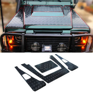 Couvercle de panneau de <span class=keywords><strong>protection</strong></span> d'aile de capot adapté pour Land Rover Defender 90 110 <span class=keywords><strong>plaque</strong></span> de garniture en alliage d'aluminium <span class=keywords><strong>plaque</strong></span> de <span class=keywords><strong>Protection</strong></span> contre les rayures de capot - Product Image 6