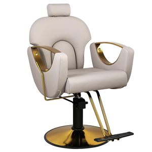 Sillón de <span class=keywords><strong>Barber</strong></span>ía Moderno en Dorado y Negro, 360 °   Silla de Salón Hidráulica Giratoria con Esponja de Alta Densidad para Estilistas y <span class=keywords><strong>Barber</strong></span>ías - Product Image 6