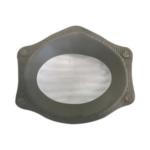 Masker Wajah sekali pakai sertifikat N99 buatan pabrik Respirator dapat dipakai ulang dengan kain tahan debu tali telinga pola datar - Product Image 2