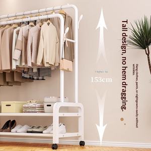 Tendedero <span class=keywords><strong>de</strong></span> Ropa Moderno <span class=keywords><strong>de</strong></span> <span class=keywords><strong>Hierro</strong></span> para Montar en el Suelo, para Dormitorio, Balcón, Baño, Residencia Universitaria - Product Image 3