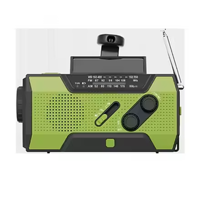 Портативное аварийное радио AM/FM/NOAA с функцией оповещения о погоде, солнечной батареей, динамо-зарядкой и фонариком - Product Image 6