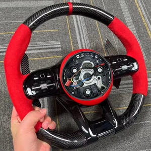 Volant en fibre de carbone pour Mercedes-Benz <span class=keywords><strong>AMG</strong></span> W204 W205 CLA GLA 45 Classe C217 W211 W212 W221 W222 S63 C63 GLA45 C43 SLC - Product Image 4