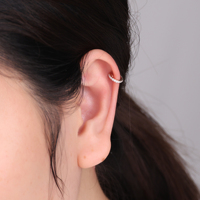 Pendientes de Clip de Diamantes Blancos Naturales de Oro de 18K de Alta Gama, Regalo de Boda, Joyería de Lujo para Mujeres y Niñas para el Día de San Valentín