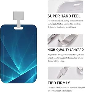 BSBH Custom <b>Polyester</b> ID <b>Lanyard</b> with Retractable Badge & Card Holder Sublimation Printed Logo Other <b>Lanyards</b> Included - Product Image 3