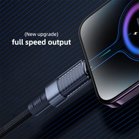 Câble de charge rapide USB-C vers Type-C en nylon tressé avec logo OEM d'usine, en alliage d'aluminium, 1m, 3A, avec blindage en feuille d'aluminium pour utilisation avec appareil photo