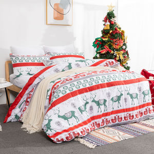 Meilleure vente ensemble de housse de <span class=keywords><strong>couette</strong></span> de noël 2022 nouveau modèle de noël pour ensemble de literie - Product Image 4