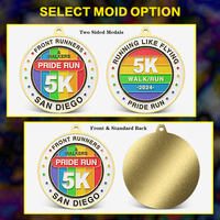 Médaille de marathon 3D personnalisée en émail doux or argent finition de natation de baseball fabricant de médailles en métal de sport conception libre