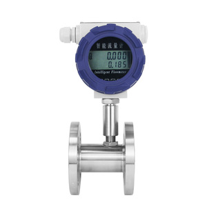 Xi'an Yunyi Turbine Flow Meter Stainless Steel 10-100 L Min Water Intelligent Digital Display Flange Type - Product Image 1