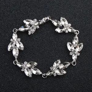 Huanhuan Mi 'an Eno fashion gelang pengantin produsen perhiasan tangan kristal indah grosir
