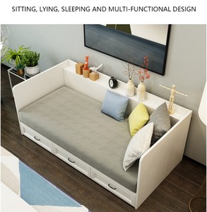 <span class=keywords><strong>Moderno</strong></span> y simple estilo multifuncional de sofá de madera de la cama con oculto armarios cajón - Product Image 5