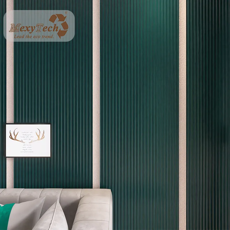 Factory Cheap Price Smoke-Proof Slatted Wooden Board Luxury 3d Wood Wall Panels For Indoor