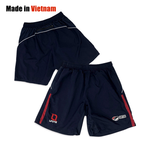 Shorts de sport personnalisés pour hommes avec cordon de serrage, impression par transfert thermique, respirants, anti-UV, séchage rapide, toile vintage non tissée - Product Image 1