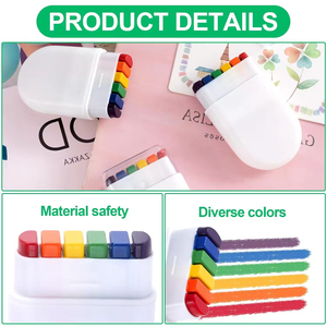 Crayons <span class=keywords><strong>de</strong></span> peinture pour le visage à logo personnalisé, 6 couleurs arc-en-ciel, lavables, pour les événements sportifs <span class=keywords><strong>de</strong></span> football, crayons pour les fêtes, festivals, jours <span class=keywords><strong>de</strong></span> <span class=keywords><strong>match</strong></span>, encouragements - Product Image 3