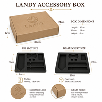 Boîte cadeau personnalisée en carton ondulé écologique, avec fermeture magnétique, pour accessoires masculins, cravates et nœuds papillon, OEM