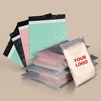 Sac en PVC givré personnalisé avec fermeture éclair, réutilisable, refermable, en polyéthylène imprimé avec logo, pour vêtements, t-shirts, emballage plastique, chaussures, chaussettes