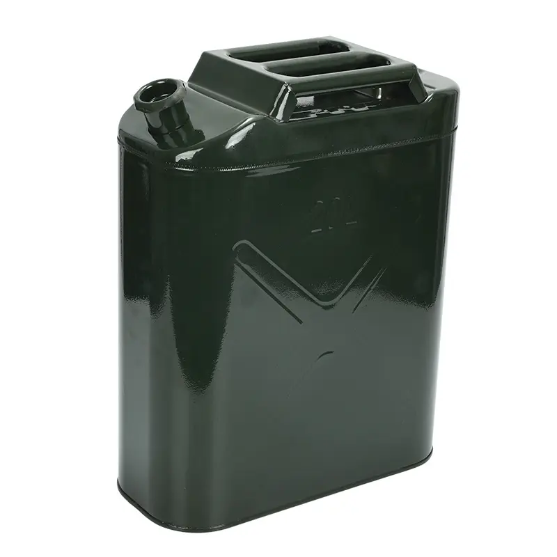 Green 20 Liter 5 Gallon Steel Petrol Fuel Tank For Boat/4wd/car/camping Built-in Spout Gerry Jerry can Container Carrier Diesel