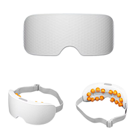 Mascarilla de Vapor Nano para Ojos con Bluetooth, Masajeador de 16 Cabezales, Banda Ajustable, Hidratante, Humectante, Masajeador Profesional de Relajación