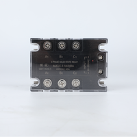 Relais statique miniature triphasé scellé 40A, entrée 80-250VAC, sortie 90-480VAC, indicateur LED, module SSR à fixation par vis