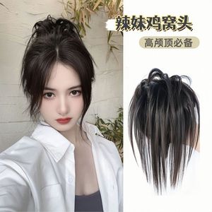 Pinza para el pelo estilo gallinero, peluca de cola de caballo esponjosa y moderna para un look informal y atrevido - Product Image 2
