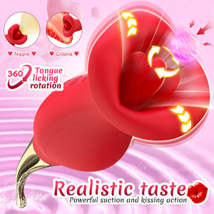 Simulador de Sexo Oral, Vibrador con Lengua para Lamer el Clítoris y Estimular el Punto G, Masajeador de Cola, Doble Estimulación, Vibración, Silicona, Juguete Sexual para Adultos - Product Image 3