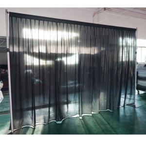 Kit de support de tringle à rideaux réglable en aluminium à double barre transversale avec finition argentée pour mariages, salons professionnels et événements - Product Image 3