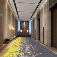 Tapis en peluche à chaîne étoilée, fabriqué à la machine, antidérapant et ignifuge, pour hôtels, chambres privées et couloirs