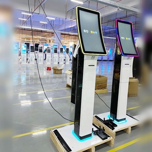 ขายตรงจากโรงงาน จอโค้งระบบสัมผัสขนาด 23.6/32 นิ้ว พร้อมไฟ LED แท่นวาง POS ระบบจดจำใบหน้า ตู้คีออสก์ชำระเงินด้วยตนเองแบบรวดเร็ว - Product Image 1