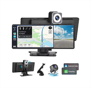 10.26 인치 4K 무선 Carplay 휴대용 스크린 자동차 카메라 안드로이드 자동 <span class=keywords><strong>DVR</strong></span> BT 역 디스플레이 자동차 비디오 레코더 전자 - Product Image 2