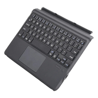 Clavier sans fil de clavier de tablette mince portatif rétro-éclairé pour Microsoft Surface Pro 4 5 6