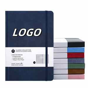 Cuaderno de tapa dura X515 A5 con líneas, todos los colores, cuaderno de cuero vintage con cinta marcadora, cuaderno en blanco, cubierta personalizable - Product Image 1