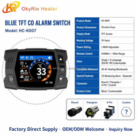 Interruptor Universal OkyRie para Calefacción de Aire, Pantalla LCD Azul, Calentador Diésel de 1KW a 8KW, Control Remoto