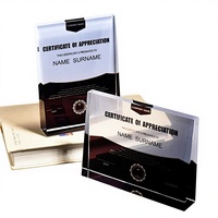 Plaques d'autorisation personnalisées en cristal artificiel, certificats de membre, lettres de nomination, gravure gratuite, design de trophées