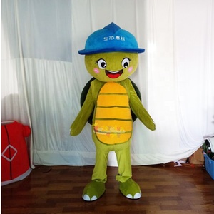 Godimento CE verde tartaruga Costume mascotte Unisex abbigliamento cartone animato Cosplay tartaruga cornuto <span class=keywords><strong>attore</strong></span> che cammina per Halloween - Product Image 1