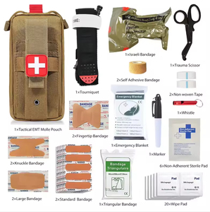Kit de traumatologie portable rechargeable, kit de contrôle des saignements, trousse de premiers secours tactique d'urgence pour le lieu de travail, reapprovisionnement en matériel de traumatologie - Product Image 4