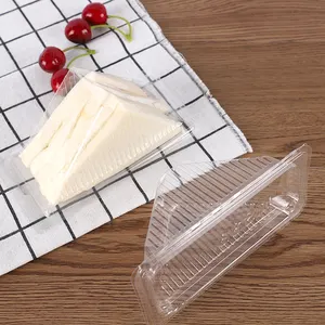 Lokyo recipiente para bolo, embalagem de sanduíche de plástico transparente descartável, para animais de estimação
