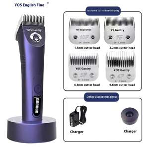 Kit de toilettage silencieux pour animaux de compagnie <span class=keywords><strong>Tondeuse</strong></span> à cheveux professionnelle sans fil pour chiens <span class=keywords><strong>Tondeuse</strong></span> pour chiens et chats Tondeuses pour animaux de compagnie - Product Image 4