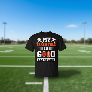 Camiseta de fútbol americano: Mi charada es buena como mi juego - Product Image 3