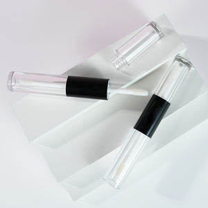 Contenant de brillant à lèvres double face transparent à marque privée MLM avec applicateur double embout, flacon en plastique, tubes de brillant à lèvres personnalisés - Product Image 3