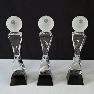 Trophée de <span class=keywords><strong>bowling</strong></span> en cristal personnalisé transparent, récompense sportive en cristal de <span class=keywords><strong>bowling</strong></span>, MH-N598 - Product Image 4