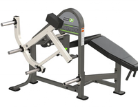 Machine à curls assis à charge libre, série trois rails, pour flexion des genoux, 5 niveaux de résistance, en acier inoxydable, équipement de gym commercial