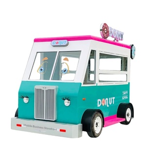 Carrito de Comedor Multifuncional Retro, Carrito de Comida, Equipo para Puestos Comerciales, Carrito Móvil para Desayuno - Product Image 1