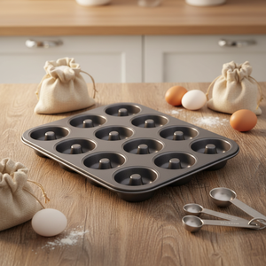 قالب خبز الدونات الدائري من الفولاذ الكربوني 12 بوصة للبيع بالجملة عبر الحدود - Product Image 5